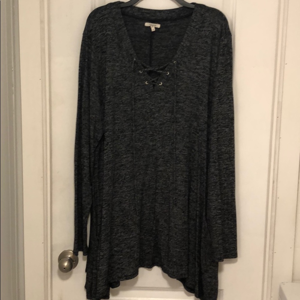 Grey black sweater